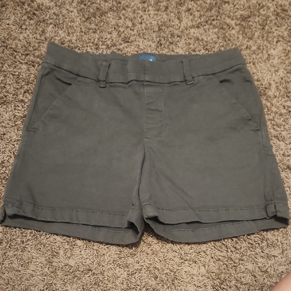 JAG Maddie 5" Pull On Short Size 6 Gray/Green